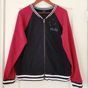 Black and Red Zip-Up Jacket